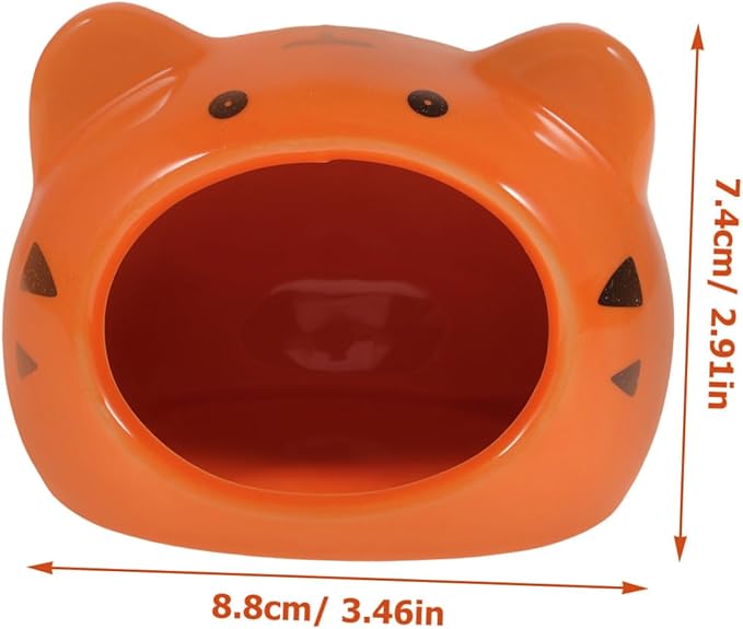 1pc Nest Chinchilla Ceramic House Hedgehog Hideaway Squirrel Cage Guinea Pig Sleeping Bed Small Animal Cave Chinchilla Mini Hut Small Pet Hideout Ceramics Pet House Hamster