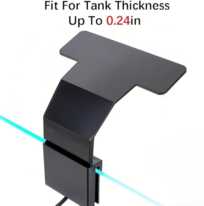7W Nano Aquarium Light Clip-On Fish Tank Light with Timer & 9-Level Dimming&3 Colors for 1-5 Gallon Tanks, USB LED Full Spectrum Light (Adapter Not Included)
