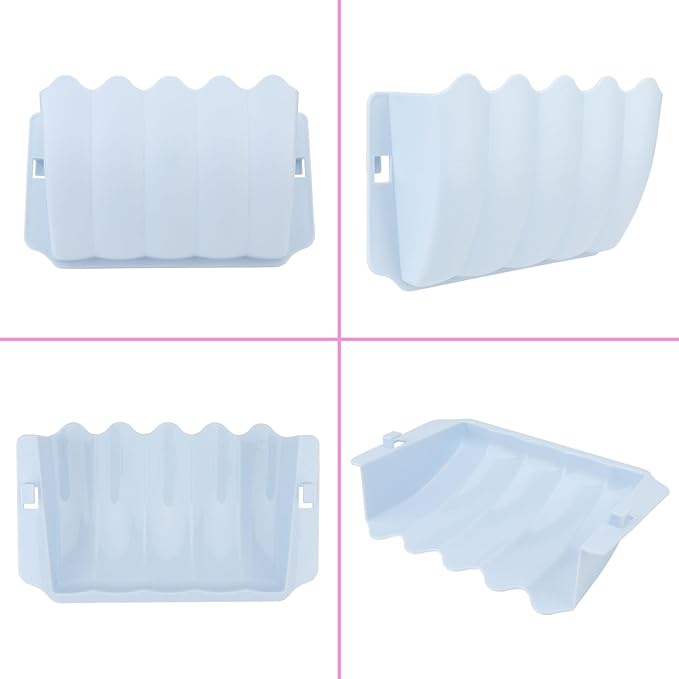 Hypeety Rabbit Hay Feeder - Automatic Plastic Cage Accessory for Guinea Pigs, Chinchillas, and Small Animals (Blue)