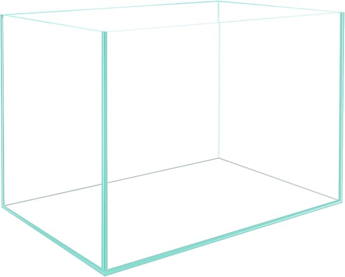 AWXZOM Small Nano Rimless Tank, Clear Glass Fish Tank, 1.1 Gallon, 7.8x5.5x5.9inch/20x14x15cm, Betta Fish Tank