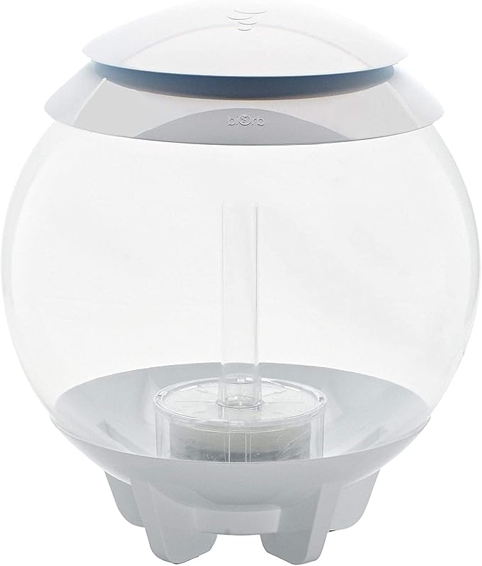 biOrb Halo 30 Acrylic 8-Gallon Aquarium with Multi-Color Remote-Controlled LED Lights Modern Tank for Tabletop Display, White