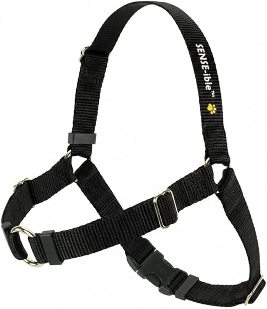 Sense-ible No-Pull Dog Harness - Black Medium