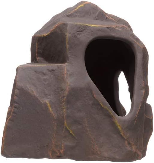 Aquarium Ceramic Decorations Cave Betta Stone Decor - Aquarium Fish Tank Hideway Decor for breeding Cichlids Plecos Betta Toys Hideout (Grotto)