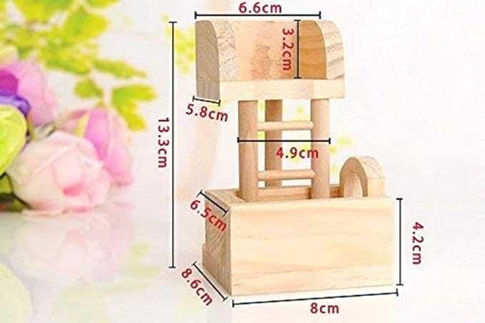 Litewoo Hamster Hideout Chewable Toys Wooden Accessories—— Ladder
