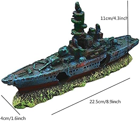 Ulalaza Aquarium Decorations Landscaping Tree Stump Hole Rock Cave Hideouts Stone Fish Tank Resin Driftwood Painted with Realistic Details Over House Supplies Castle Accessories