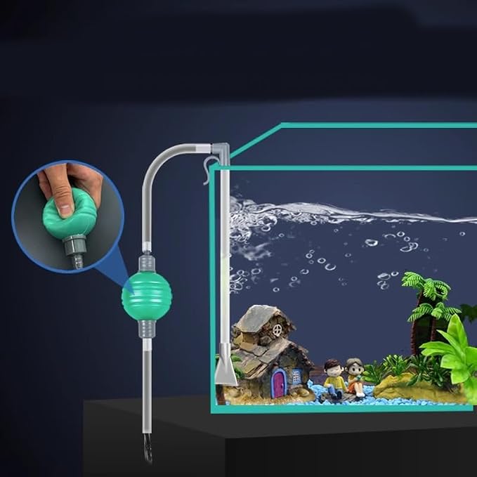 Nenluny Fish Tank Cleaner Aquarium Vacuum Siphon Fish Tank Water Changer Kit for Water Changing Gravel and Sand Cleaning in Small Fish Tanks