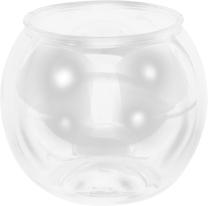 Plastic Fish Bowl, Small Fish Bowl, for Desktop Tank Decor | Goldfish Household Aquarium Ornament for Home Office