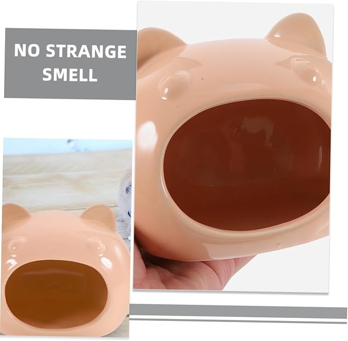 Totority Pet Hideaway Ceramic Hamster House Small Animal Home Guinea Pig Hideout Chinchilla Shelter