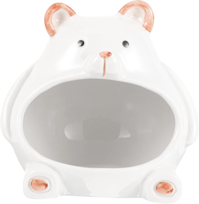 Natural Ceramic Hamster House Chinchilla Cooling Home Pet Nest Hideout for Guinea Pig