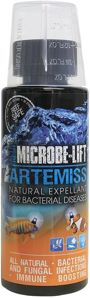 MICROBE-LIFT ART04 Artemiss Immune Booster and Disease Treatment for Fish Health in Freshwater and Saltwater Aquariums, 4 Fl Oz
