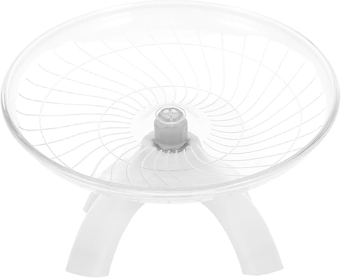 Hamster Wheel Flying Saucer Quiet Rotating Plastic Running Exercise for Dwarf Hamsters Gerbils Mice Small Pets Cage