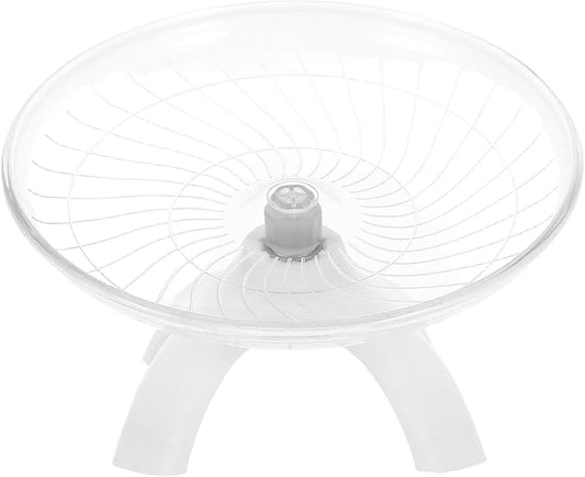 Hamster Wheel Flying Saucer Quiet Rotating Plastic Running Exercise for Dwarf Hamsters Gerbils Mice Small Pets Cage
