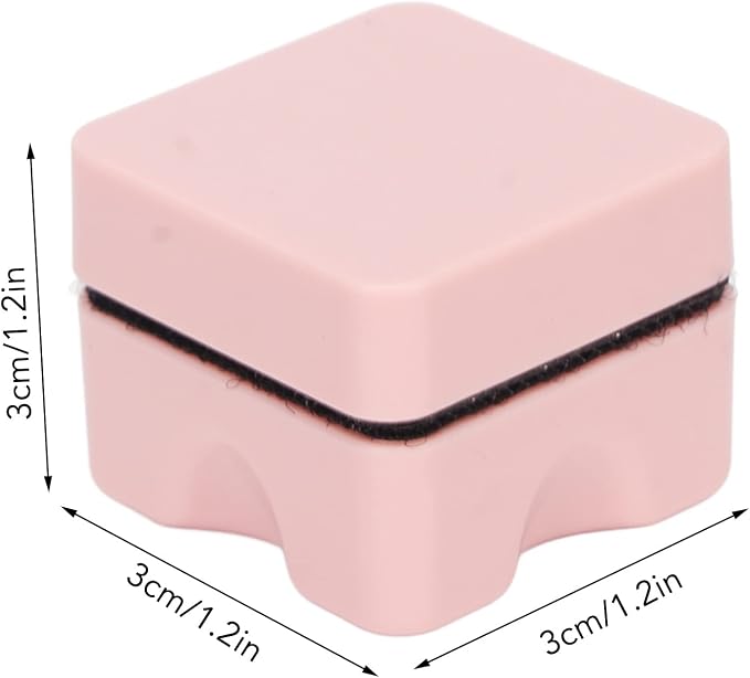 Aquarium Magnetic Brush, Magnetic Glass Cleaner Brush, Fish Tank Algaes Magnet Cleaning Tool, Algaes Scraper Waterproof Small Magnetic Brush for Fish Tank Pink