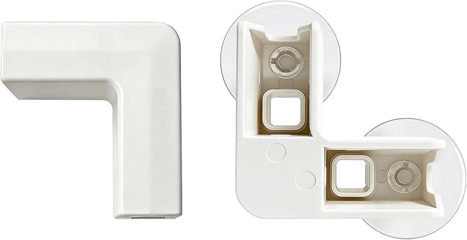 Jalove L-Shape Corner Connectors for Dog Fence (White) Only Suitable for Jalove, 90 Degree Angle Joints to Assemble Clear Acrylic Playpen, 24" H/30 H Expandable Pet Play Pen Accessories for Indoor