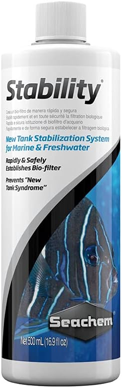 Seachem Prime and Stability Aquarium Water Conditioners (250ml + 16.9 fl oz)