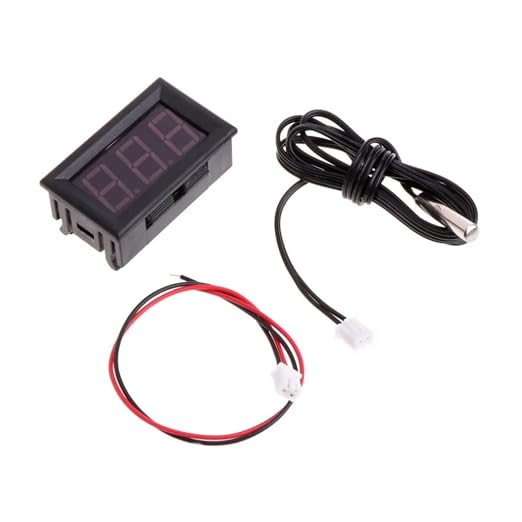 Digital LED Thermometer Gauge Thermometer Digital Display Car Temperature Meter DC 12V (Red) Outdoor Thermometers Weatherproof Outdoor Outside