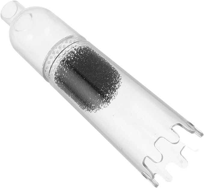 FOMIYES Aquarium Sand Cleaner Nozzle Replacement Head for Fish Tank Siphon Tube, Acrylic and Sponge Material Prevents Blockages and Suction Loss, Gravel Cleaning Tool for Substrate