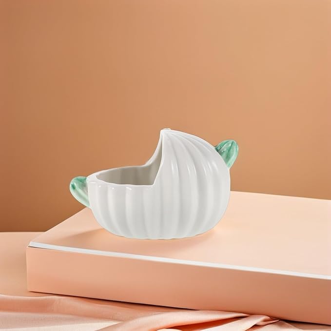 Milisten Pet Ceramic Bathtub for Chinchilla Hamster Small Animal Bath Dust Bowl Hideout Bathroom Supplies Chinchilla Bath Dust Bowl