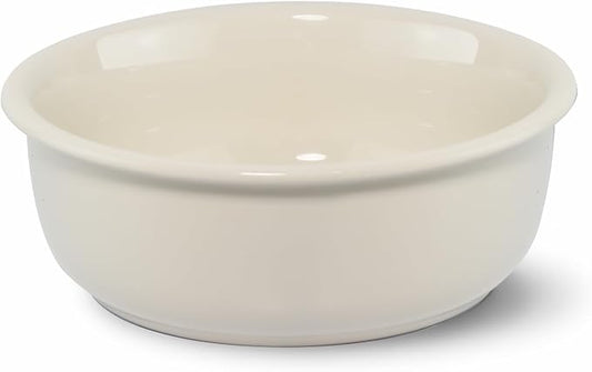 Wordcam 28oz Ceramic Dog Bowls, Durable Modern Pet Food and Water Bowls for Small Medium Dogs and Cats, Replacement Bowls for Wordcam SS01 Model (Cream White)