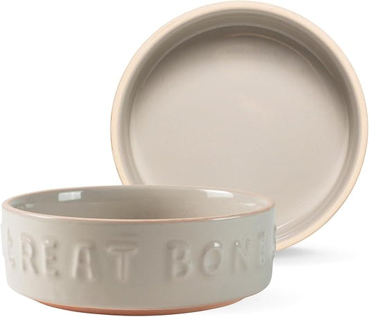 Fringe Studio "TREAT WORDS" Small Stoneware Pet Bowl, PetShop Collection (478104)