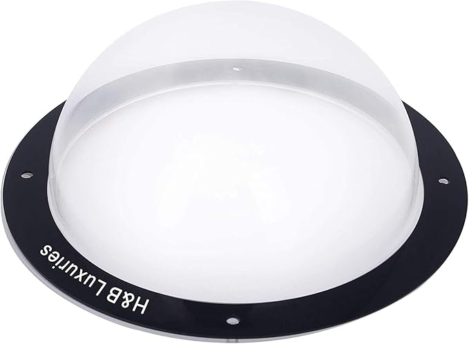 H&B Luxuries Durable Acrylic Dome Dog Window for Fence to View Outside for Satisfying Curious Pets FW058 (2-Pack)