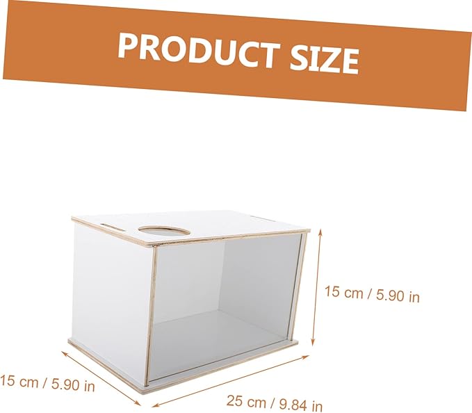 Wooden Hamster Sand Bath Box Multi-Function Pet Bathtub for Chinchillas Animals Easy to Design for Bathing Toilet Use Fresh Tidy Space