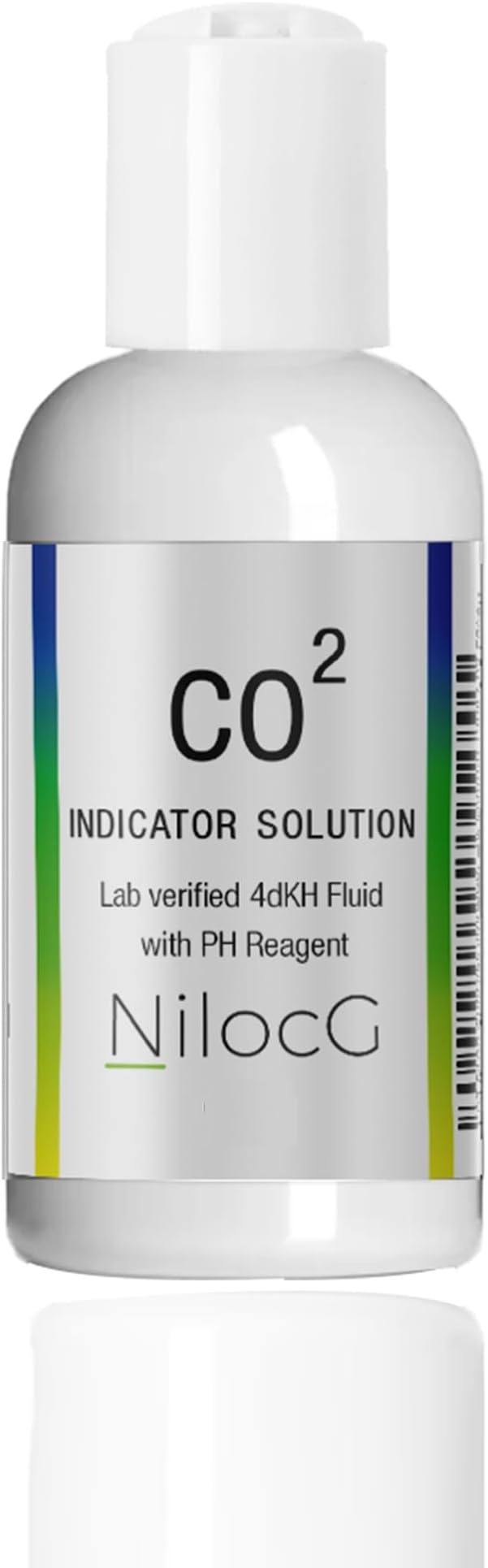 NilocG Aquatics Glass CO2 Drop Checker – CO2 Monitor Kit for Aquarium Tank – Functional and Reliable – Transparent Drop Checker, 4dkh/pH Reagent Solution and Suction Cup