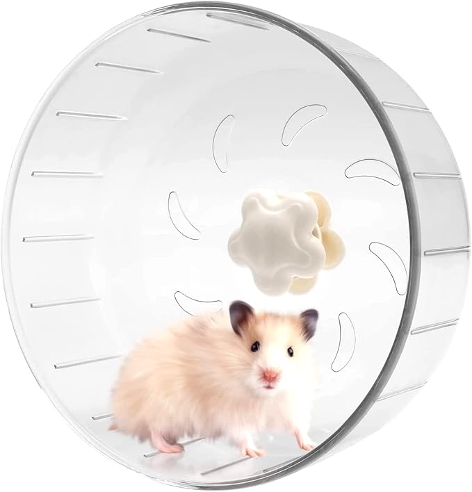 GOLDEAL 6.7Inchs Silent Hamster Wheel, Hamster Toys for Hamster Cage, Super Mute Spinner Exercise Running Wheel for Small Hamsters, Gerbils, or Mice (6.7Inchs)