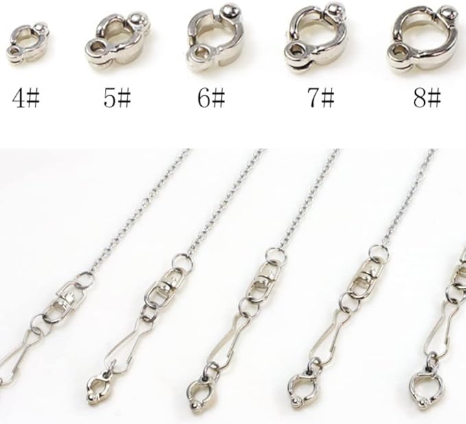 Bird Foot Chain Flying Stainless Steel Training Rope Outdoor Parrot Ankle Foot Ring Accessories Bird Harness Leash Prevent Escaping (6#)