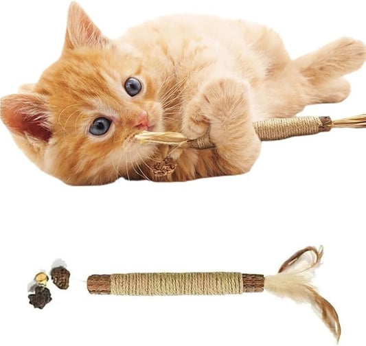 Silvervine Sticks for Cats,Cat Chew Toy for Dental Care,Silver Vine Sticks Cat,Natural Catnip Chew Toys for Kittens Teeth Cleaning,Cat Chew Sticks for Chewers,Edible Matatabi Cat Chew Sticks Toys