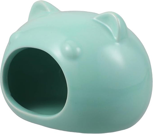 BESPORTBLE Ceramic Small PET Hideout Adorable Hamster House Bed for Gerbils Hedgehogs and Small Animals Comfortable Indoor Retreat