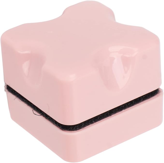Aquarium Magnetic Glass Cleaner Algae Scraper Waterproof Small Magnetic Brush for Fish Tank - Pink