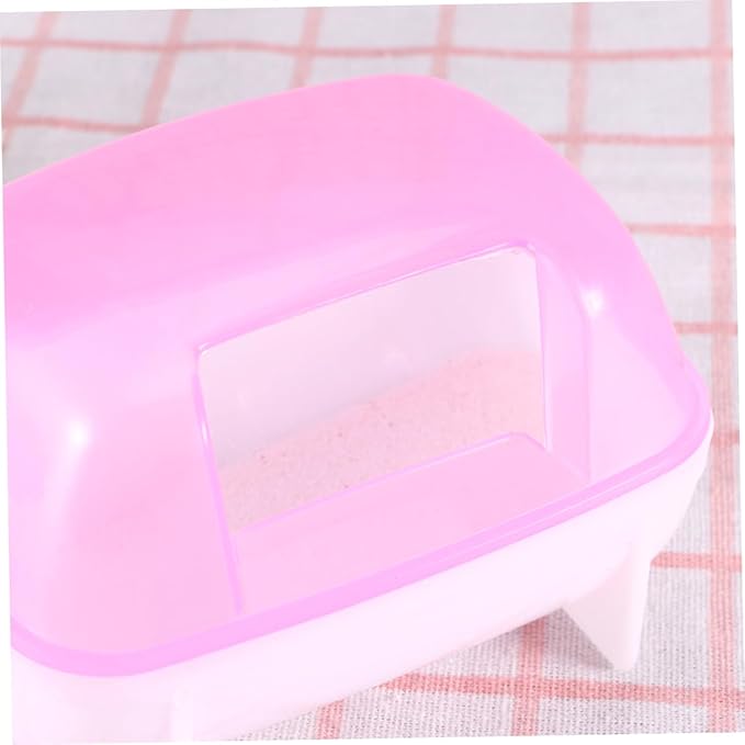 Totority 500g Chinchilla House Bath Room Small Pet Hamster Bathroom Dust Bath Container Powder Stress Relief for Small Animals