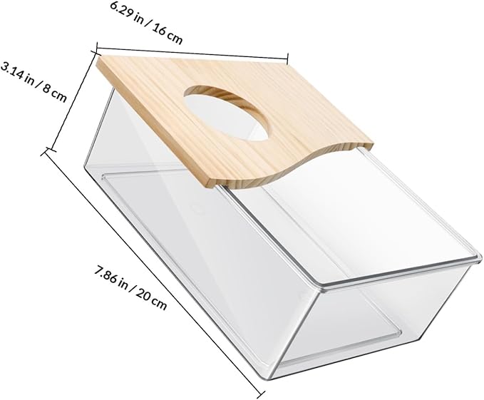 balacoo 1pc Transparent Chinchilla Sand Bath House Acrylic Bath Container for Hamster Dust Lightweight Stable Design for Pet Cages for Animals