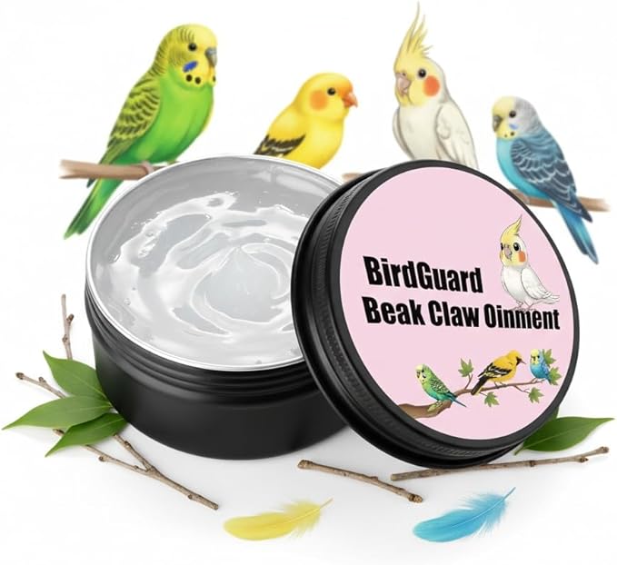 XANADU 2.5 Oz Bird Beak Oil & Feet Ointment, BirdGuard Balm for Parrot Beak Care & Cracked Claws, Moisturizing Relief for Dry Beaks & Skin, Budgies & Cockatiels