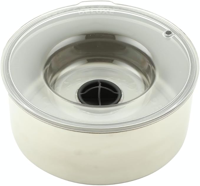 Slopper Stopper Tritan Plastic Dripless Water Bowl with Lid – Holds 1 Gal, Reduces Spills & Trails Up to 85%+, Water Bowl for Medium Breed Dogs (21-50 lbs), The Original Slobber Stopper