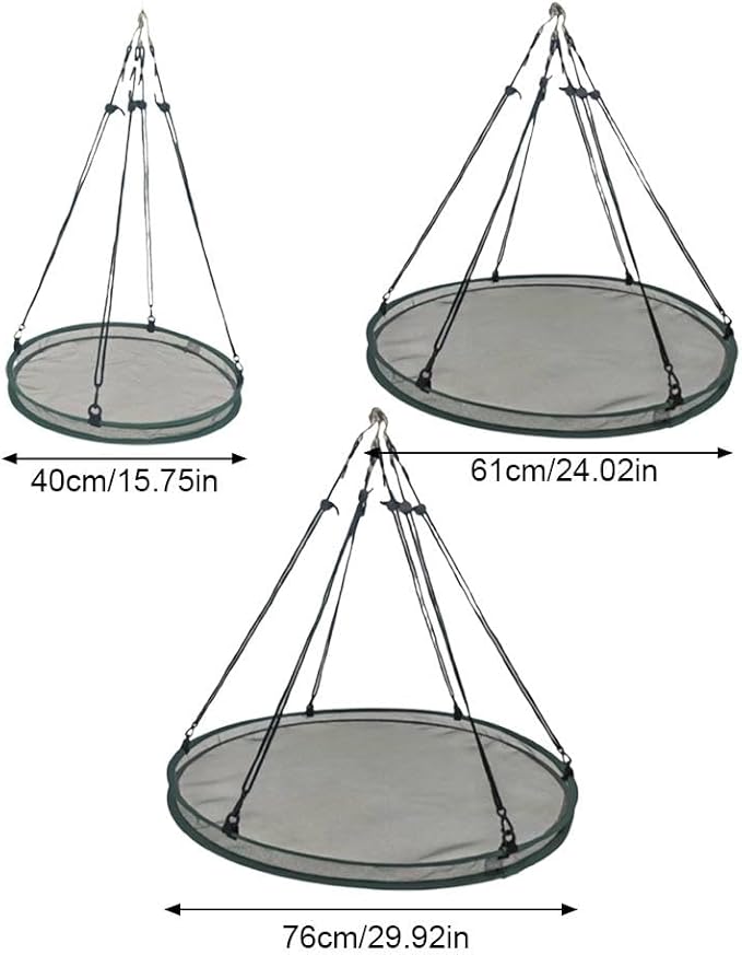 Bird Seed Catcher Tray for Hanging Bird Feeder, Large Outdoor Platform Tray with Adjustable Hanging Hoop, Deep Birdseed Holder for Hummingbird and Bee Feeders in Garden, Lawn, Backyard (M)