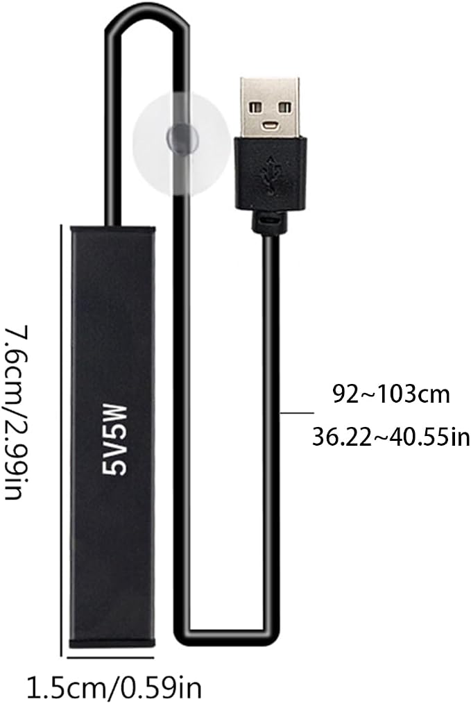 5w / 10w Small Aquarium Heater Fish Tanks Thermostat Temperature Adjustable Rod for Fish Tanks Small Controller