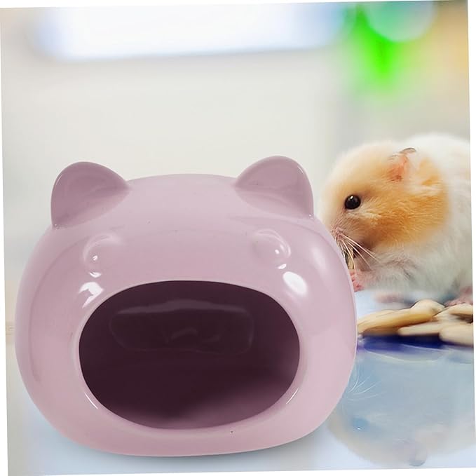 Small Pet Hideout Ceramic Hamster House Rats Guinea Pigs Hedgehogs Comfortable Bed