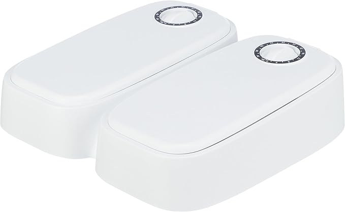 Trixie TX2 Automatic Food Dispenser, Two Food Bowls, Dual Timer, 48 Hour Timer, Battery Operated, White