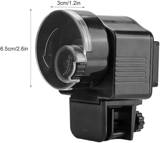 Joyzan Automatic Fish Feeder, Auto Feeding Food Dispenser Aquarium Programmable Electric Self Powered Battery Timer Vacation Holidays Small Turtle Tank Betta Flakes Pellet Strips Pond Weekend Day
