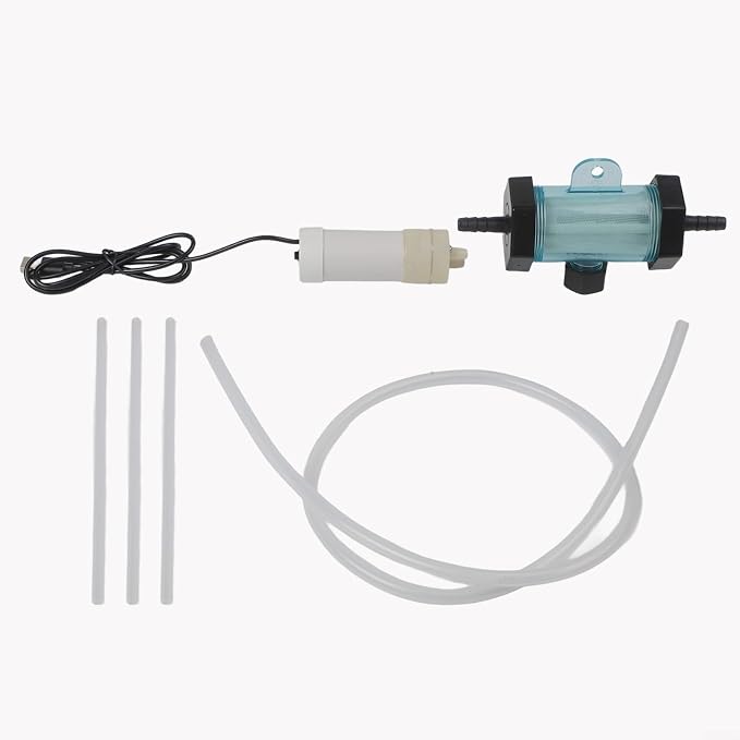 Electric Aquarium for gravel Cleaner USB Pump with Siphon Vacuum for Fish and Turtle Tanks, Freshwater or Seawater Use, Includes Filter, Suction Head and Silicone Tube(1 Meter)
