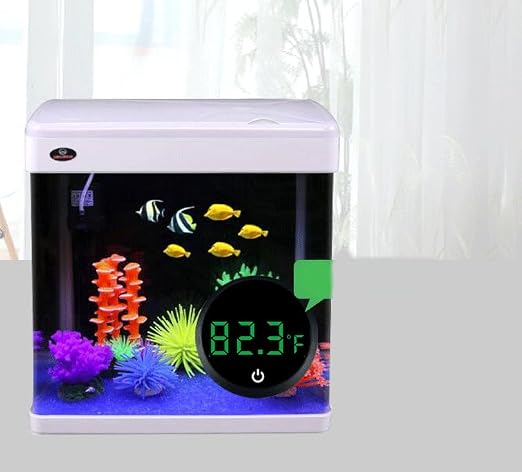 Fish Tank Digital Thermometer Led Display Fish Tank Thermometer Aquarium Temperature Measurement for Fish, Axolotl, Turtle or Aquatic
