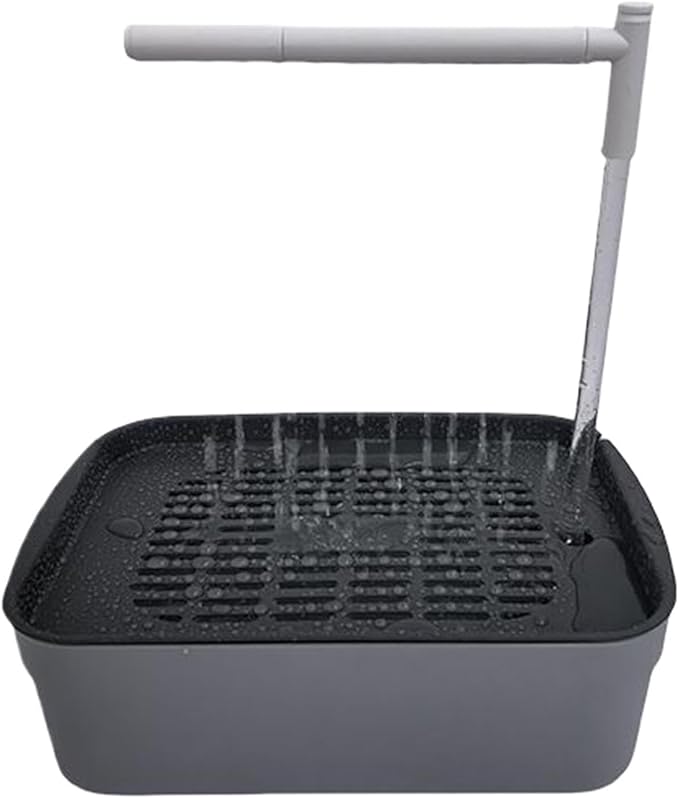 Parrot Shower - Indoor Bird Bath Station, Quiet Water Spray Unit, Automatic Cage Cleaning Flow System, Gentle Mist Bathing Setup For Finch Parakeet Cockatiel Lovebird African Grey | Home Aviary Care X