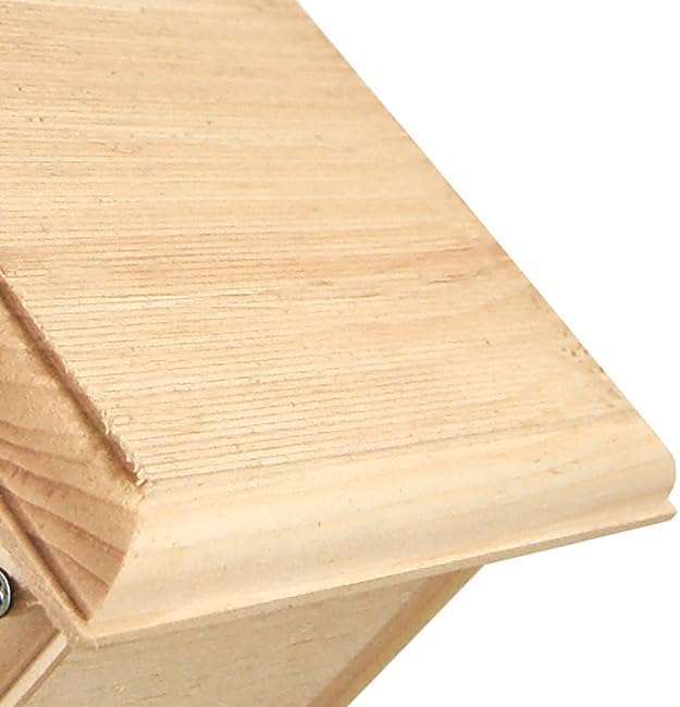 Coveside Carolina Wren Bird Houses – Pack of 3 – Hanging Wooden Nest Boxes for Outdoor Use – Eastern White Pine Construction – Weather-Resistant Wren Houses – Made in USA