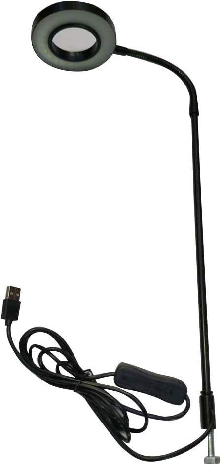 Full Spectrum LED Aquarium Light, 360-degree Adjustable LED Light with Bamboo Board, Miniature Landscape USB Powered Lamp for Plant, Fish Tank, Potted Plants(Size:S)