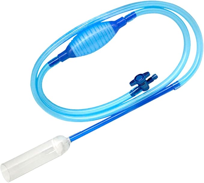 Toddmomy 2.5m Aquarium Water Changer Kit with Fish Tank Nozzle Gravel Siphon Pump