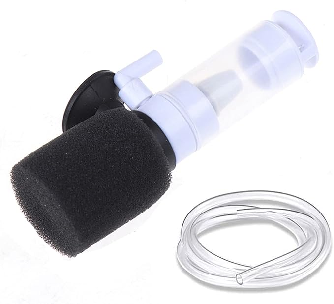 HIERYAN Mini Filter, Mini Aquarium Single Sponge Quiet Filter 1-10 Gallon | 3-in-1 Filtration Ultra Quiet for Small Fish Tank