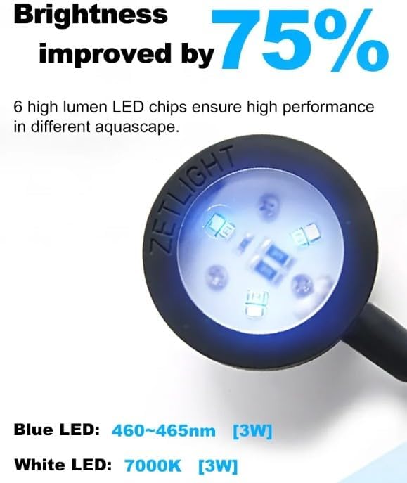 Mini Pro Freshwater Aquarium LED Light with Full Spectrum Lighting, ZL Mini Pro Fresh