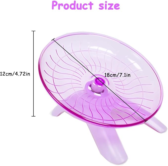 Hamster Flying Saucer Silent Running Exercise Wheel Hamster Wheel Saucer for Hamsters, Gerbils, Mice,Hedgehog and Other Small Pets